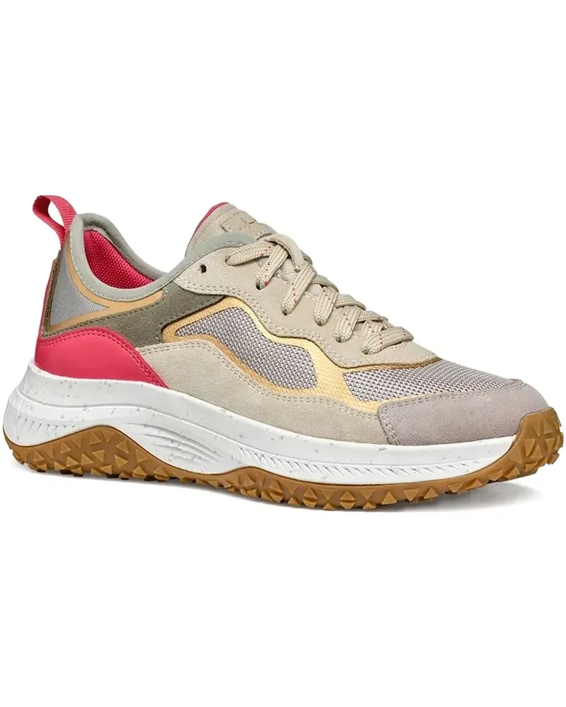 Geox Sneakers mit Mesh-Einsatz - Nude Nude