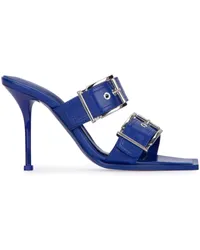 Alexander McQueen Mules mit Schnallenriemen 100mm Blau