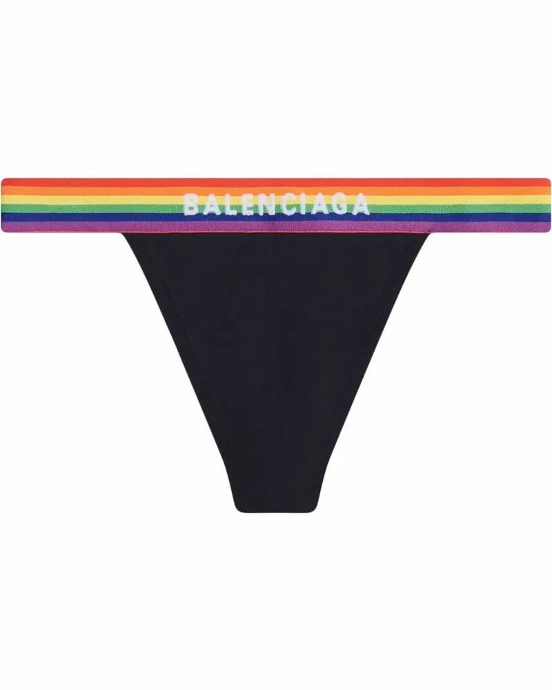 Balenciaga Pride Tanga - Schwarz Schwarz