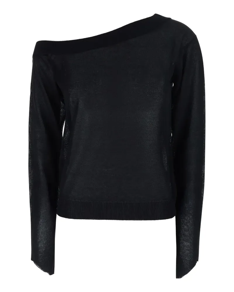 Federica Tosi Schulterfreie Knitwear - Schwarz Schwarz