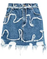 Andersson Bell Mioko Wave Jeansrock Blau