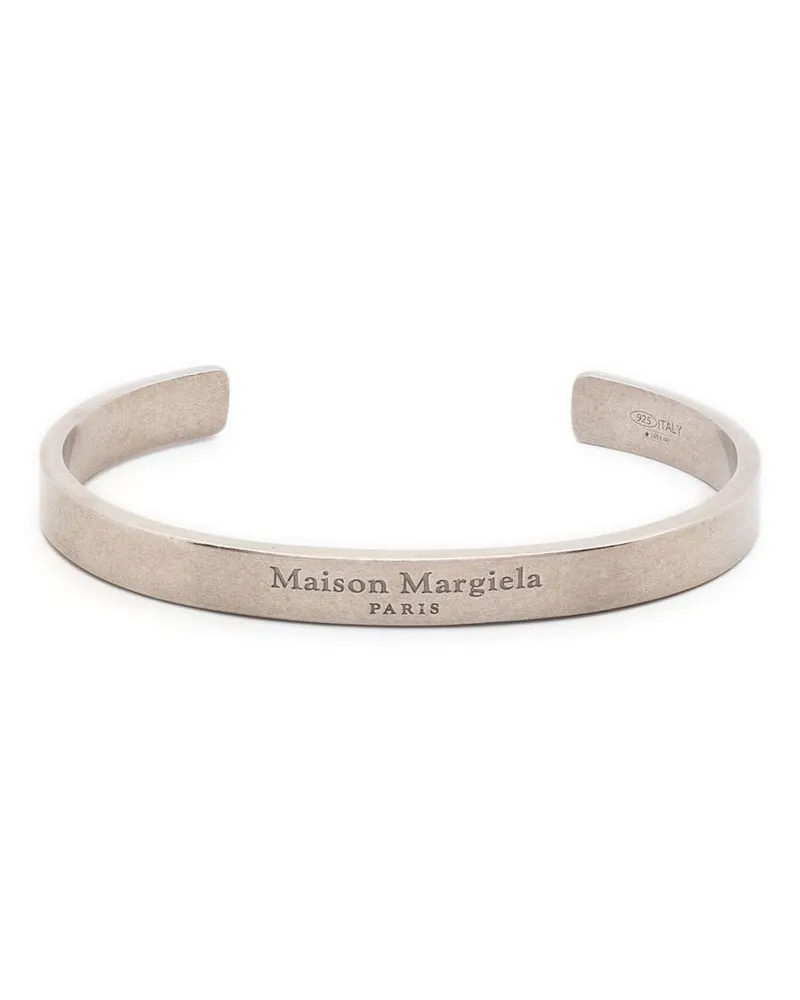 Maison Margiela Armspange mit Logo-Gravur - Silber Silber