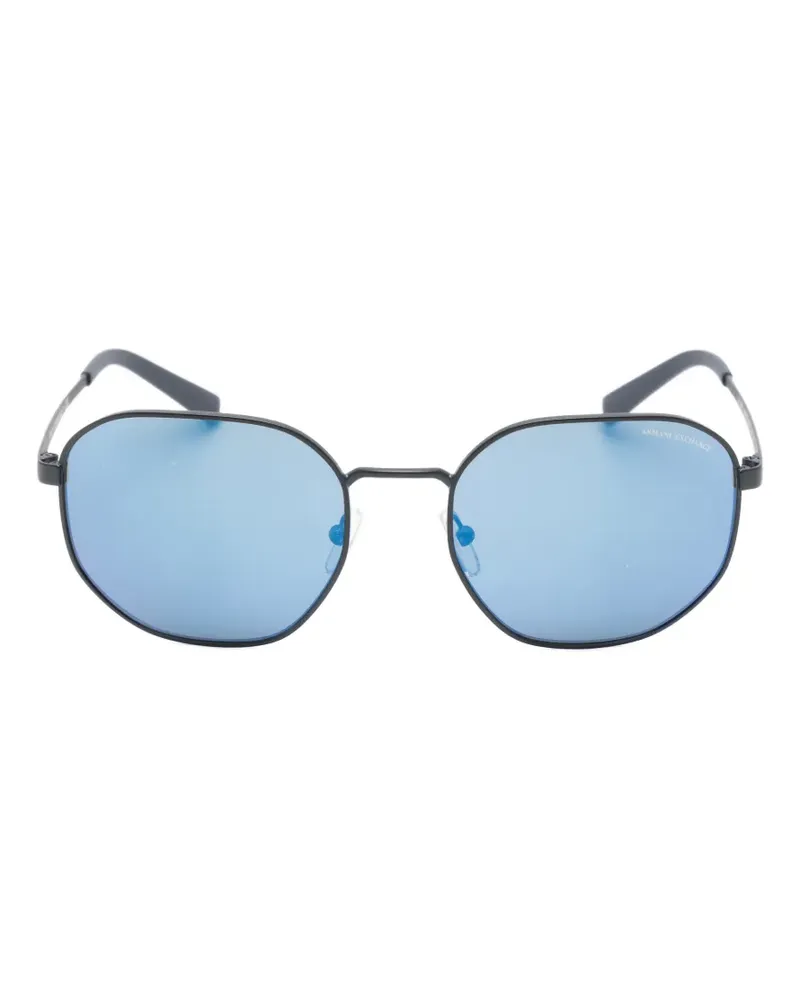 Armani Exchange round-frame sunglasses - Schwarz Schwarz
