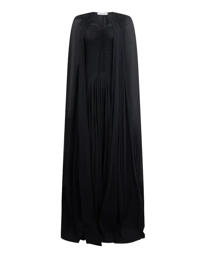 Philosophy Di Lorenzo Serafini Drapiertes Abendkleid - Schwarz Schwarz