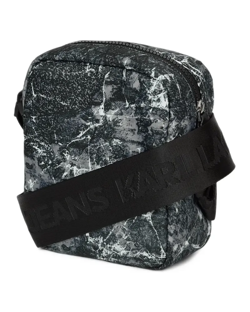 Karl Lagerfeld Umhängetasche mit durchgehendem Print - Schwarz Schwarz