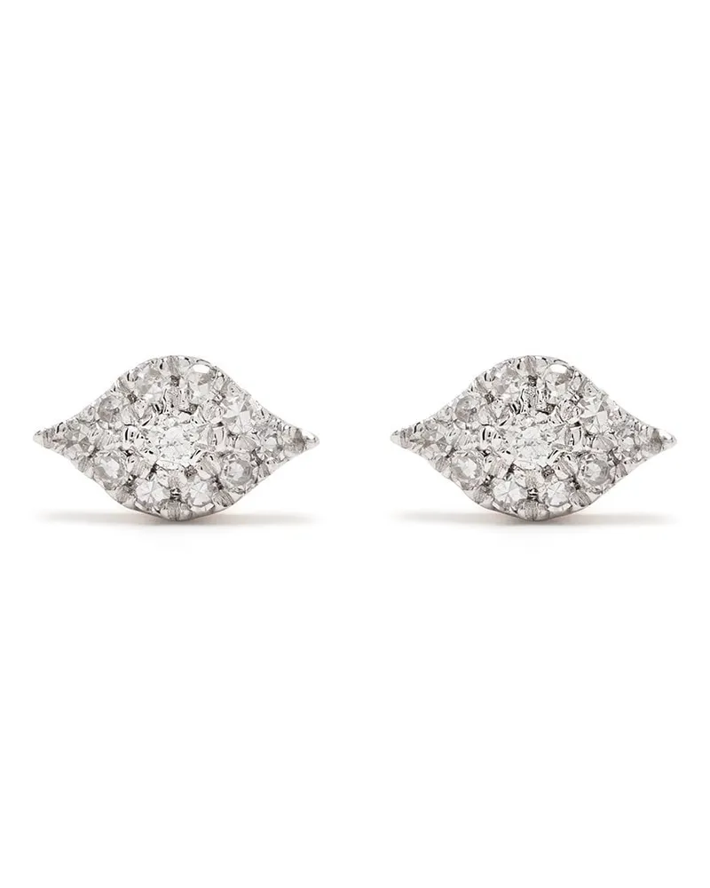 DJULA 18kt Eyes Rotgoldohrringe mit Diamanten - Rosa Rosa