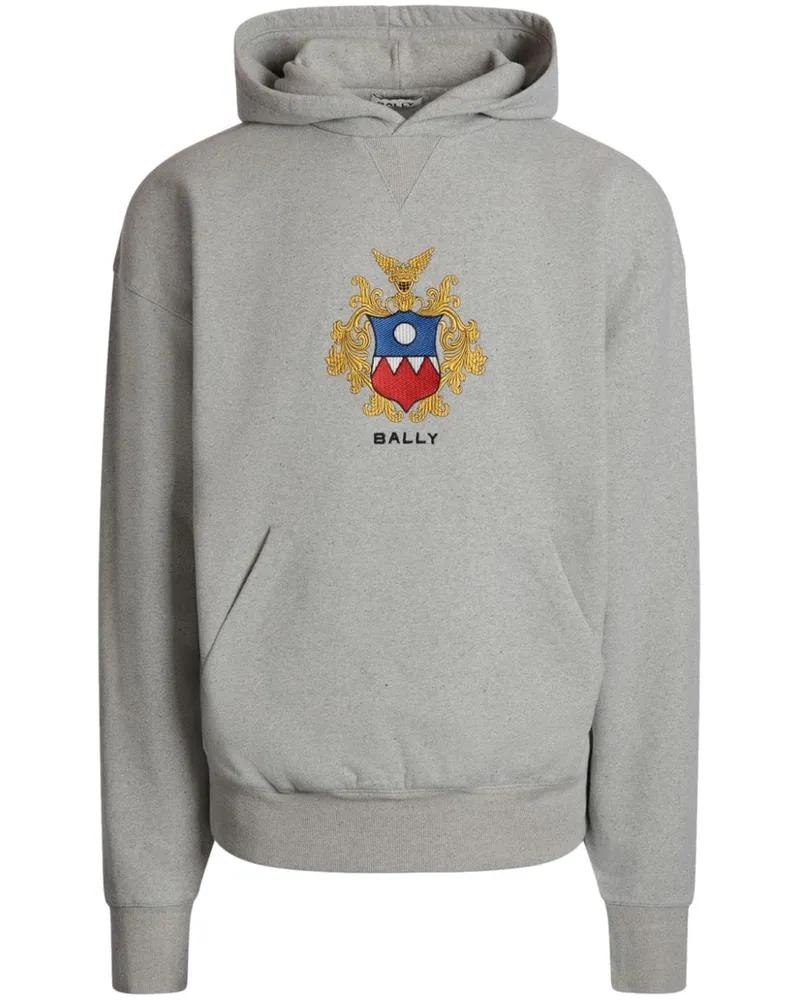 Bally Hoodie mit Wappen-Logo Grau