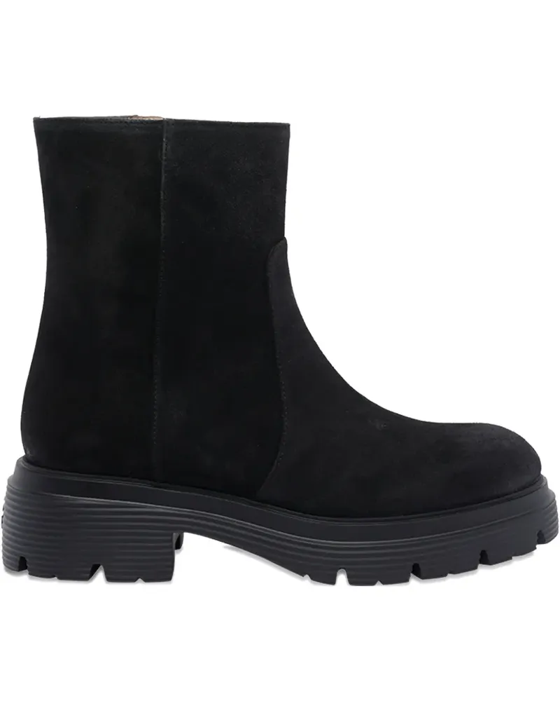 Stuart Weitzman Stiefel aus Wildleder - Schwarz Schwarz