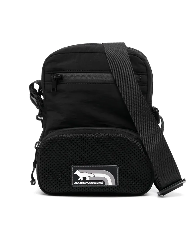 Kitsuné Flash Fox Kuriertasche - Schwarz Schwarz