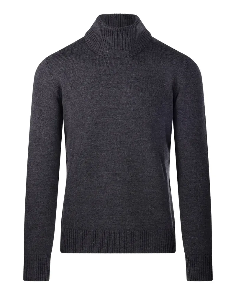 Altea Gerippter Rollkragenpullover - Grau Grau