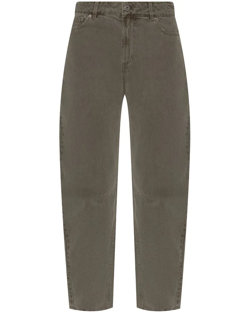 HALFBOY Tapered-Jeans - Grau Grau