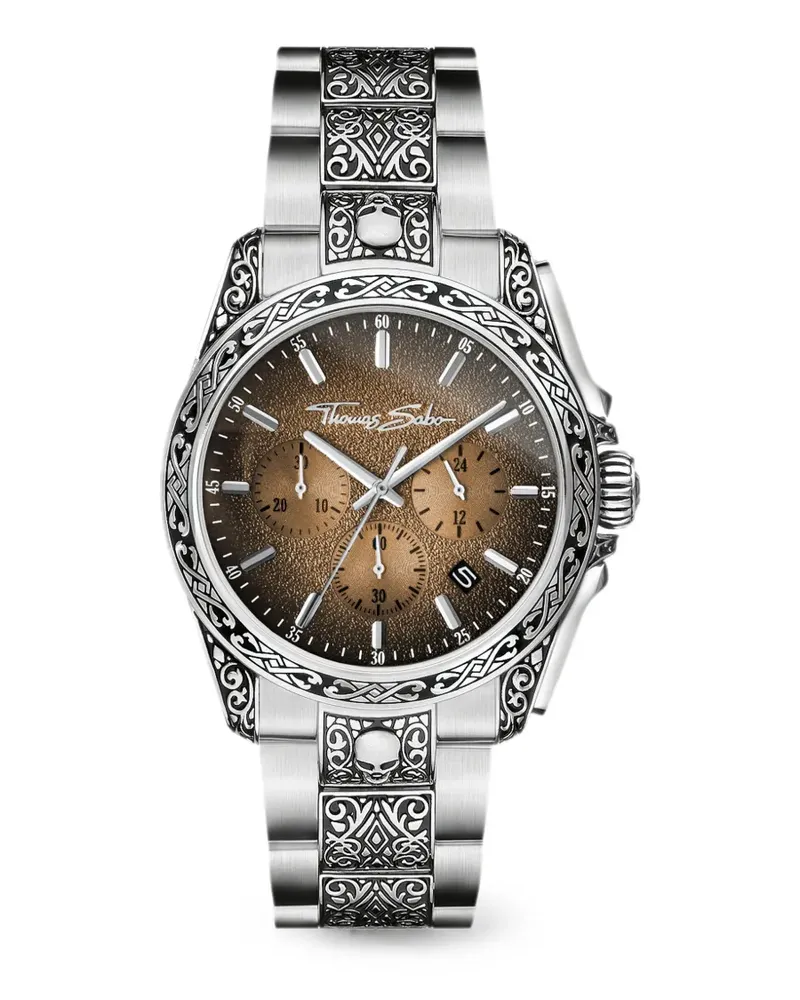 Thomas Sabo Rebel at Heart Armbanduhr 41mm - Braun Braun