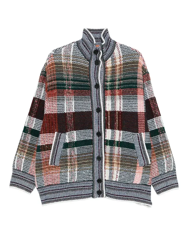Missoni Karierter Cardigan - Weiß Weiß