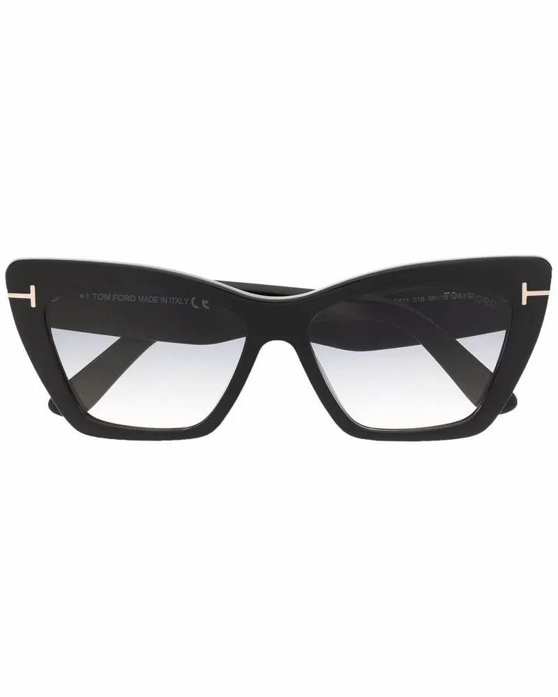 Tom Ford Whyatt Sonnenbrille im Butterfly-Design - Schwarz Schwarz