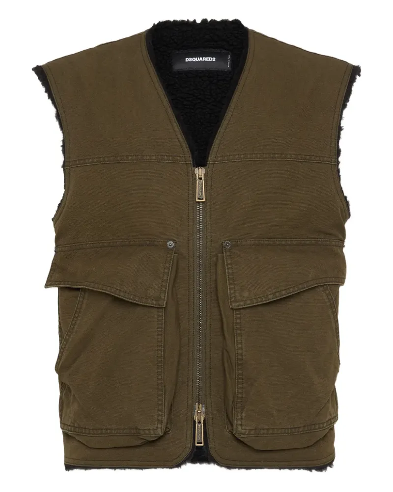 Dsquared2 Weste mit Logo-Stickerei - Braun Braun