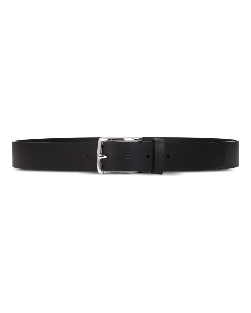 A.Testoni buckle-fastening leather belt - Schwarz Schwarz