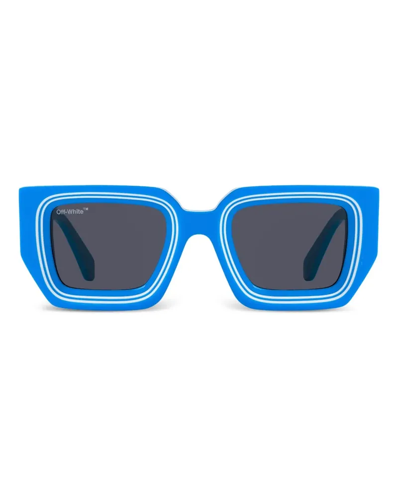 OFF-WHITE Eckige Francis Sonnenbrille - Blau Blau