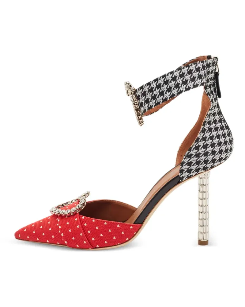 Malone Souliers Camille Pumps mit Herz-Print - Rot Rot