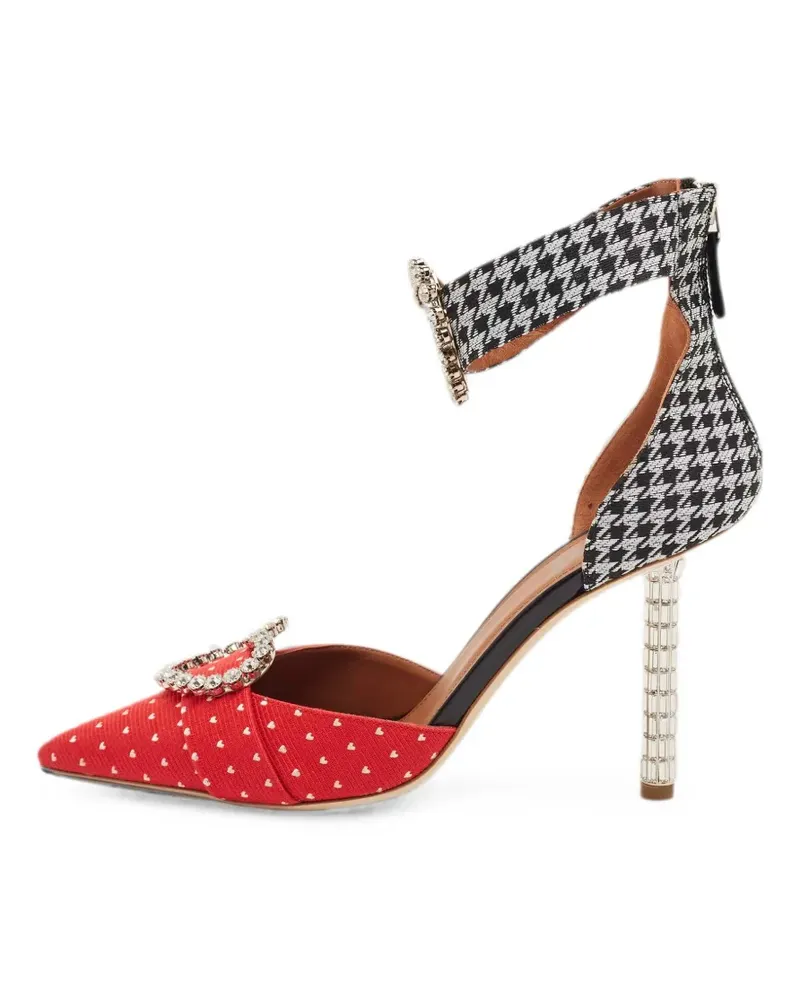 Malone Souliers Camille heart-print pumps - Rot Rot