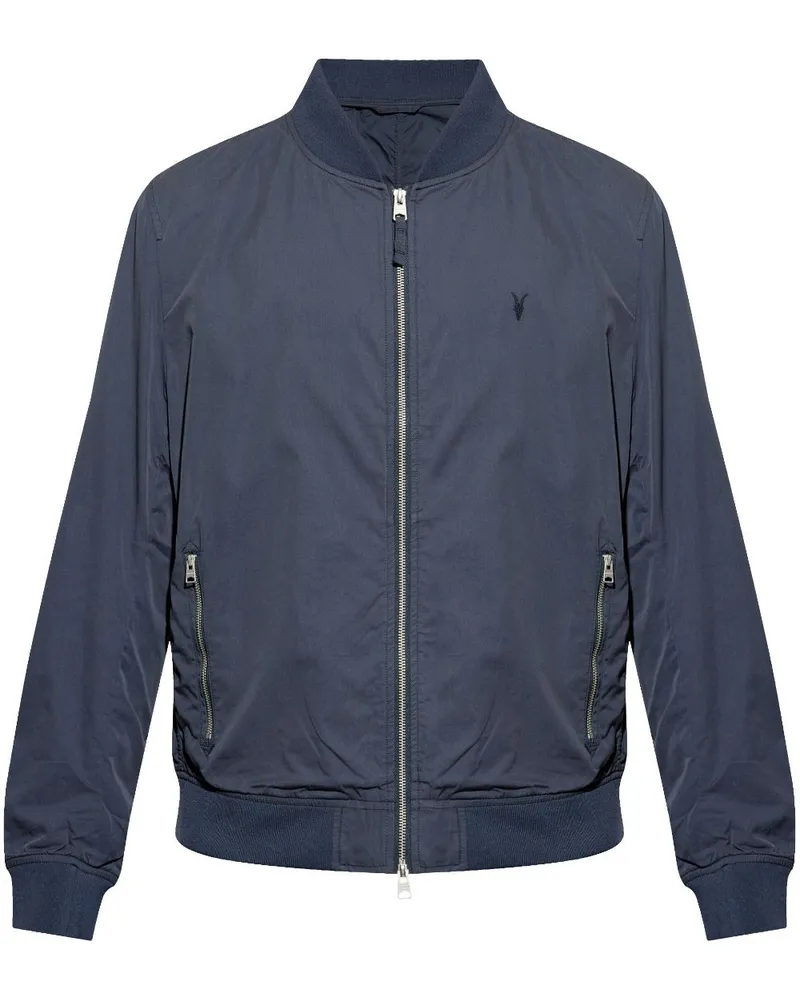 AllSaints Bassett Ramskull Bomberjacke - Blau Blau