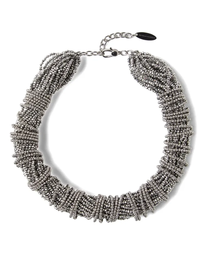 Brunello Cucinelli Gemmae Halskette mit Perlen - Silber Silber