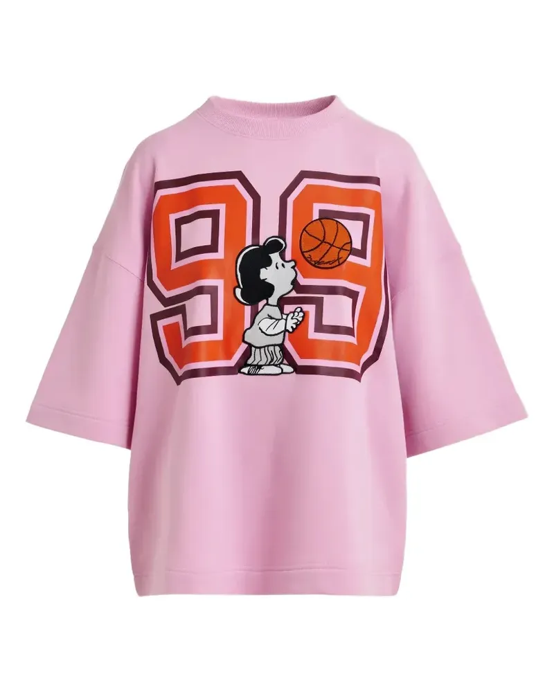 Essentiel Lucy graphic-print T-shirt - Rosa Rosa