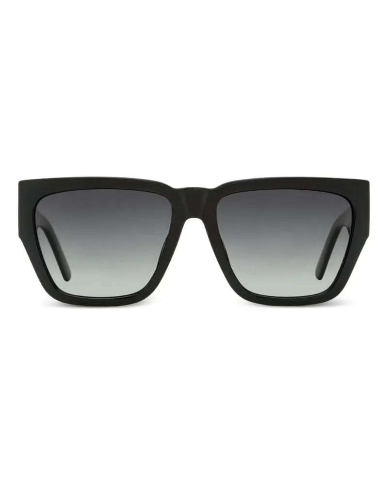 Marc Jacobs Eckige Sonnenbrille im Layering-Look - Schwarz Schwarz