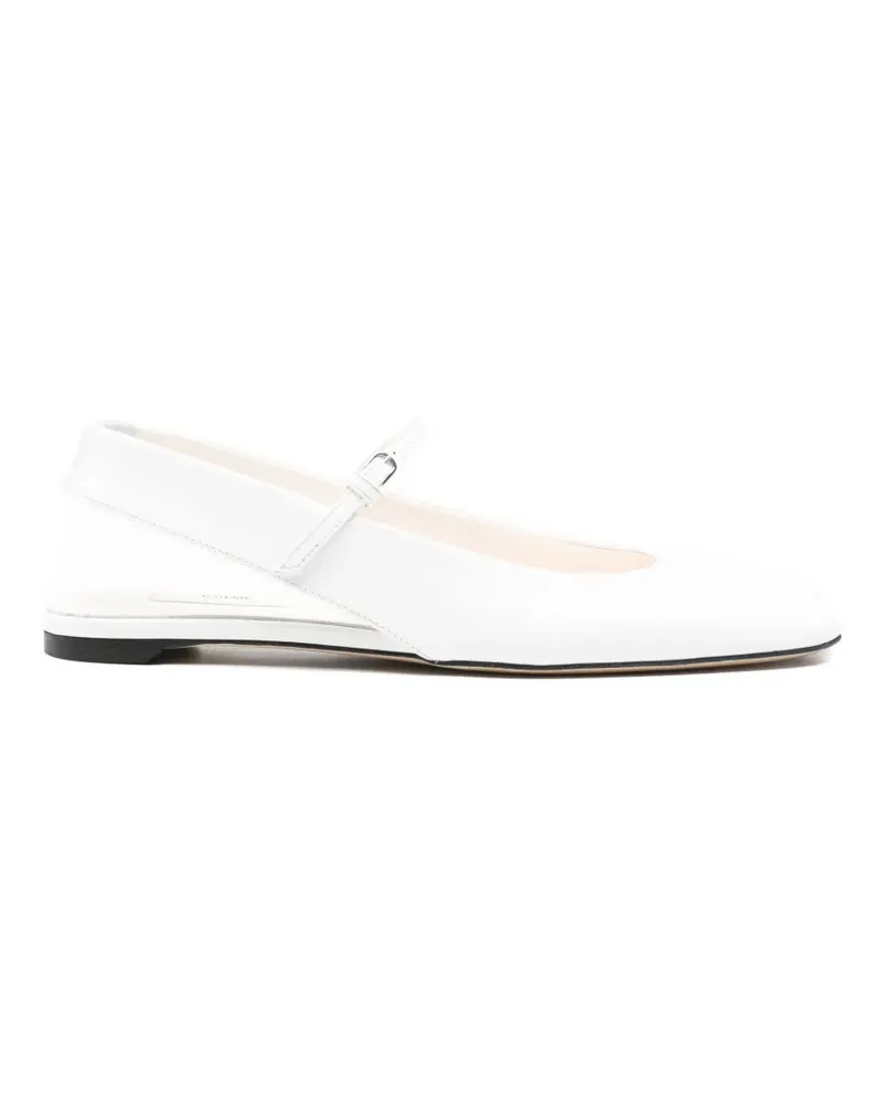 Totême slingback flat pumps - Weiß Weiß