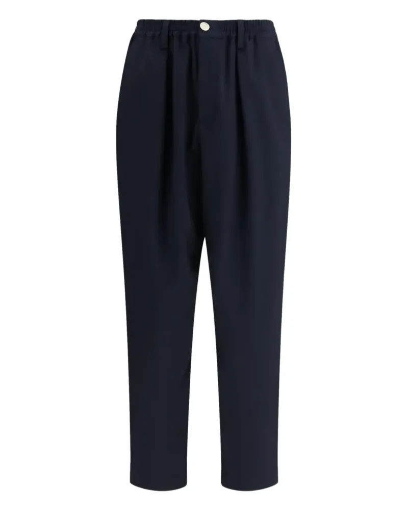 Marni pleated wool trousers - Blau Blau
