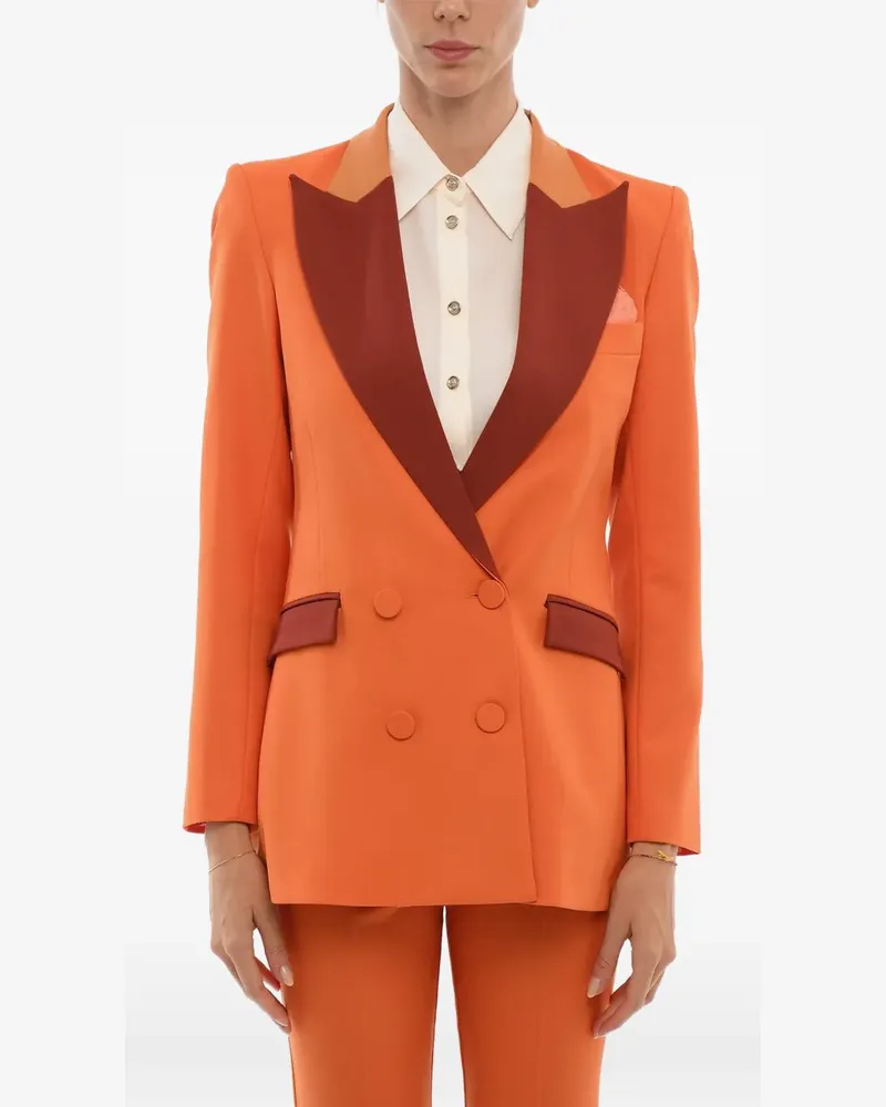 Hebe Studio Doppelreihiger Bianca Blazer - Orange Orange