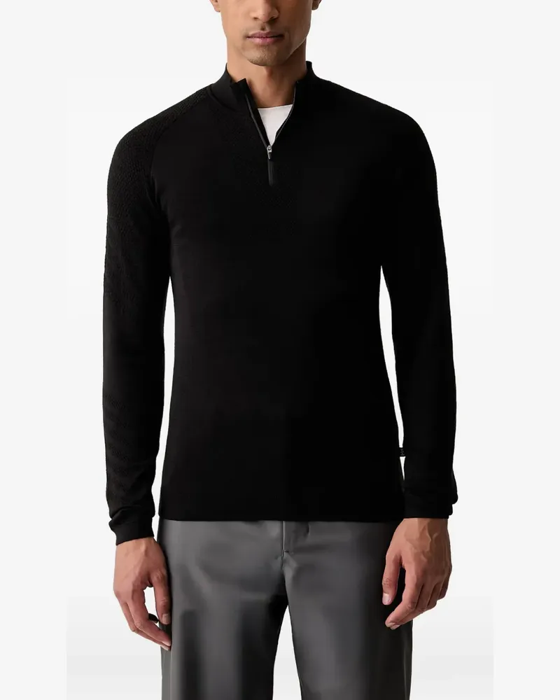 Helly Hansen Strukturierter LIFA® Pullover mit Reißverschluss - Schwarz Schwarz
