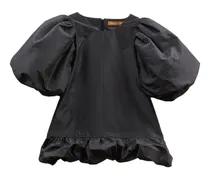 Alara Bluse mit Puffärmeln - Schwarz