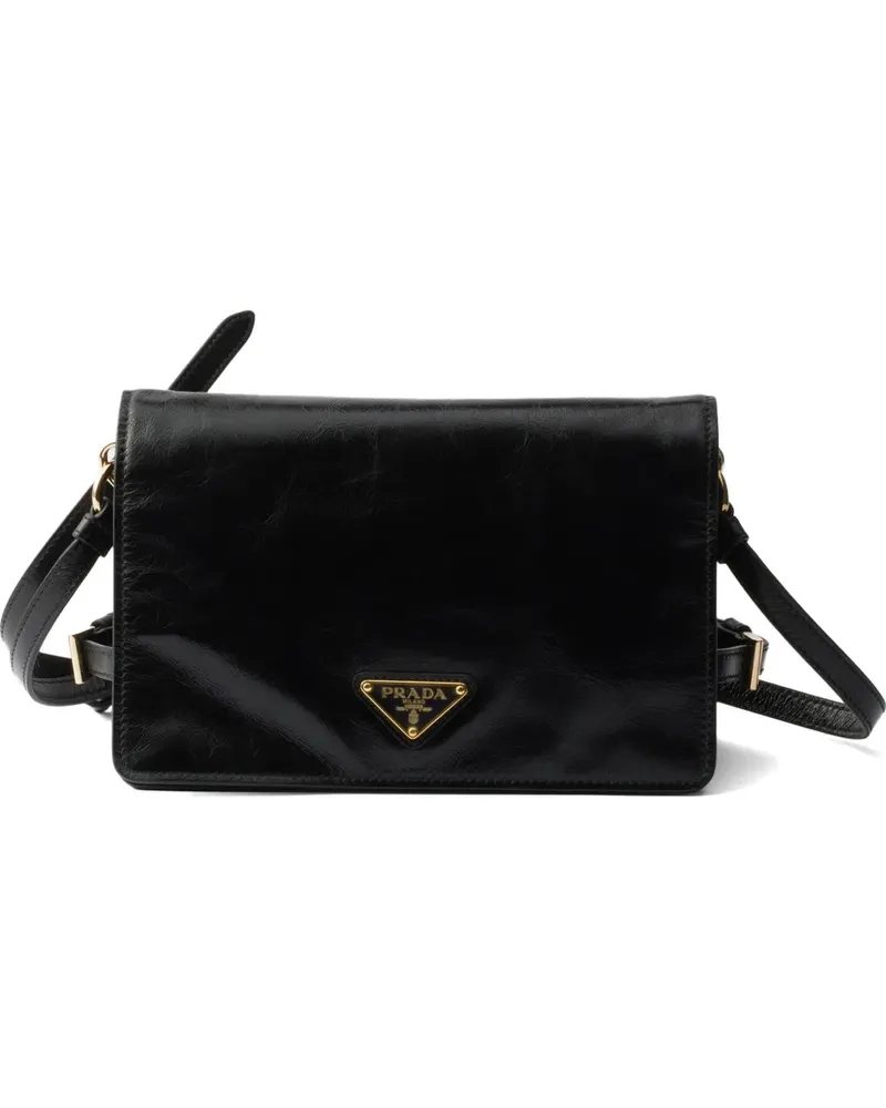 Prada mini leather shoulder bag - Schwarz Schwarz