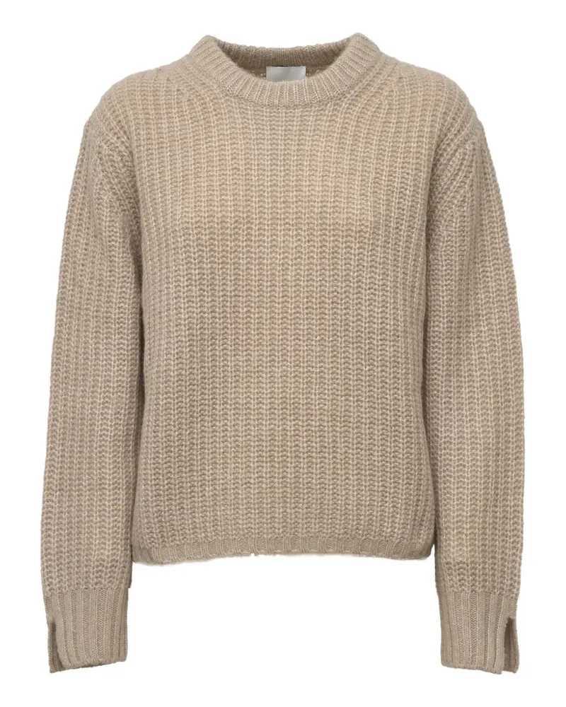 ALLUDE Gerippter Pullover - Nude Nude