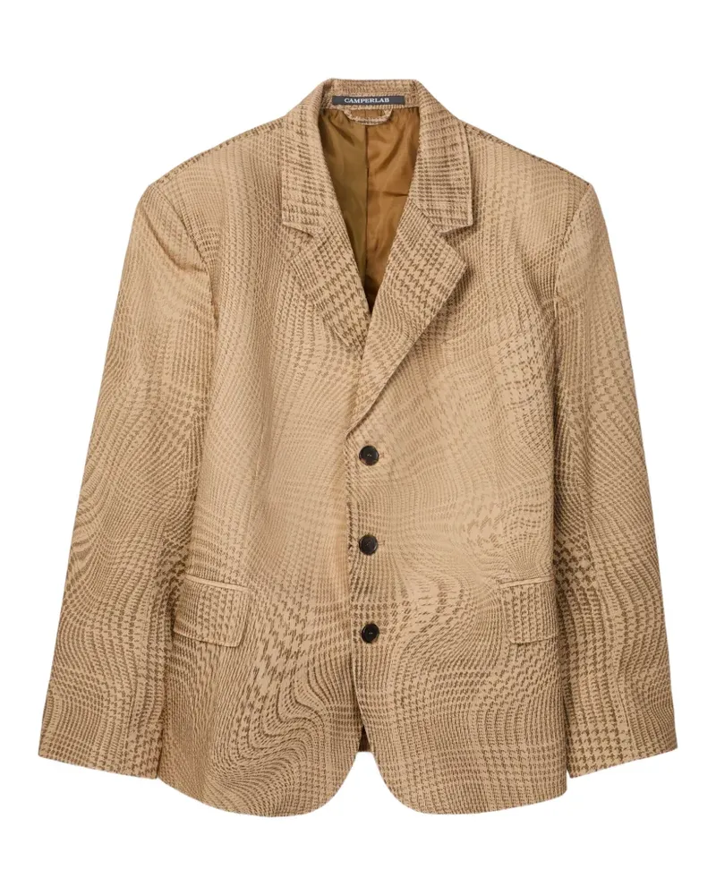 Camper check button blazer - Braun Braun