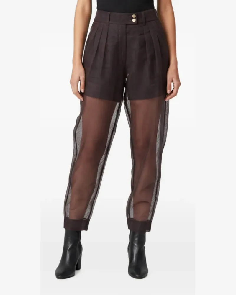 Dolce & Gabbana pleated sheer trousers - Violett Violett