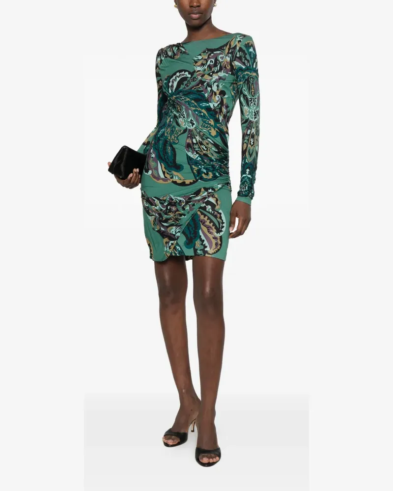 Emilio Pucci Midikleid mit Print - Grün Grün