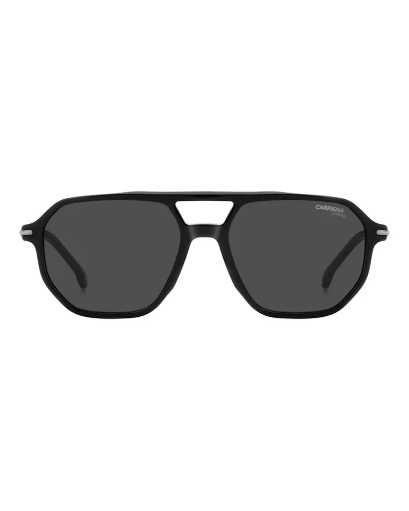 Carrera double-bridge pilot-frame sunglasses - Schwarz Schwarz
