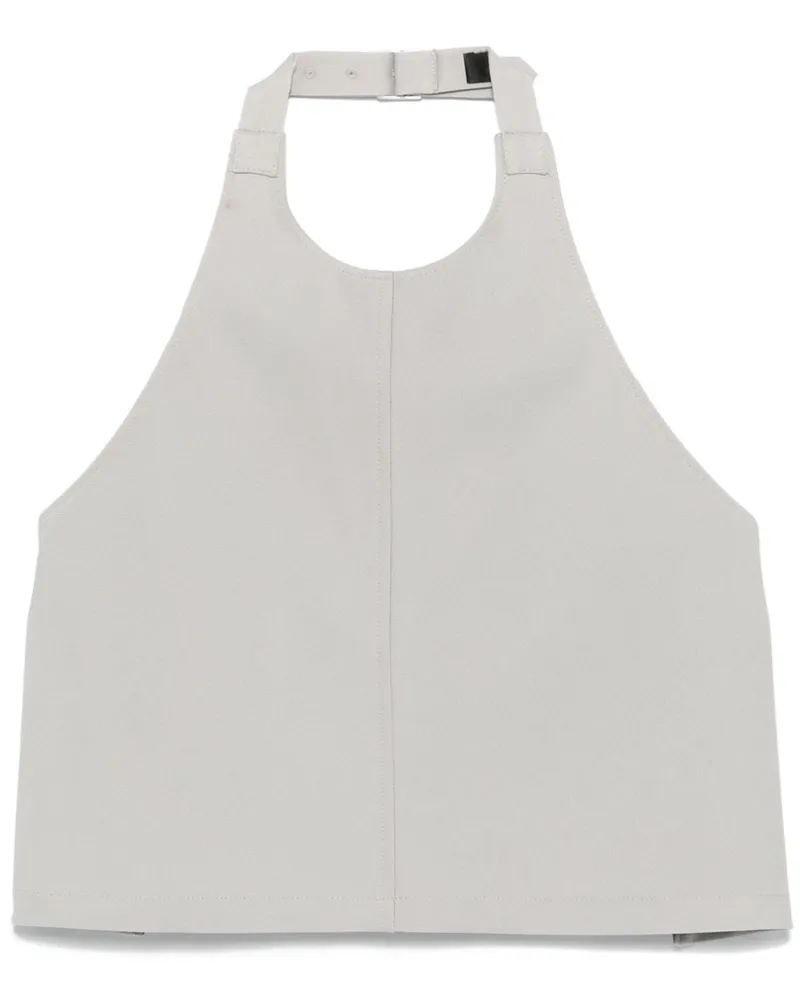 WARDROBE.NYC Rückenfreies Kleid mit Neckholder-Ausschnitt - Grau Grau