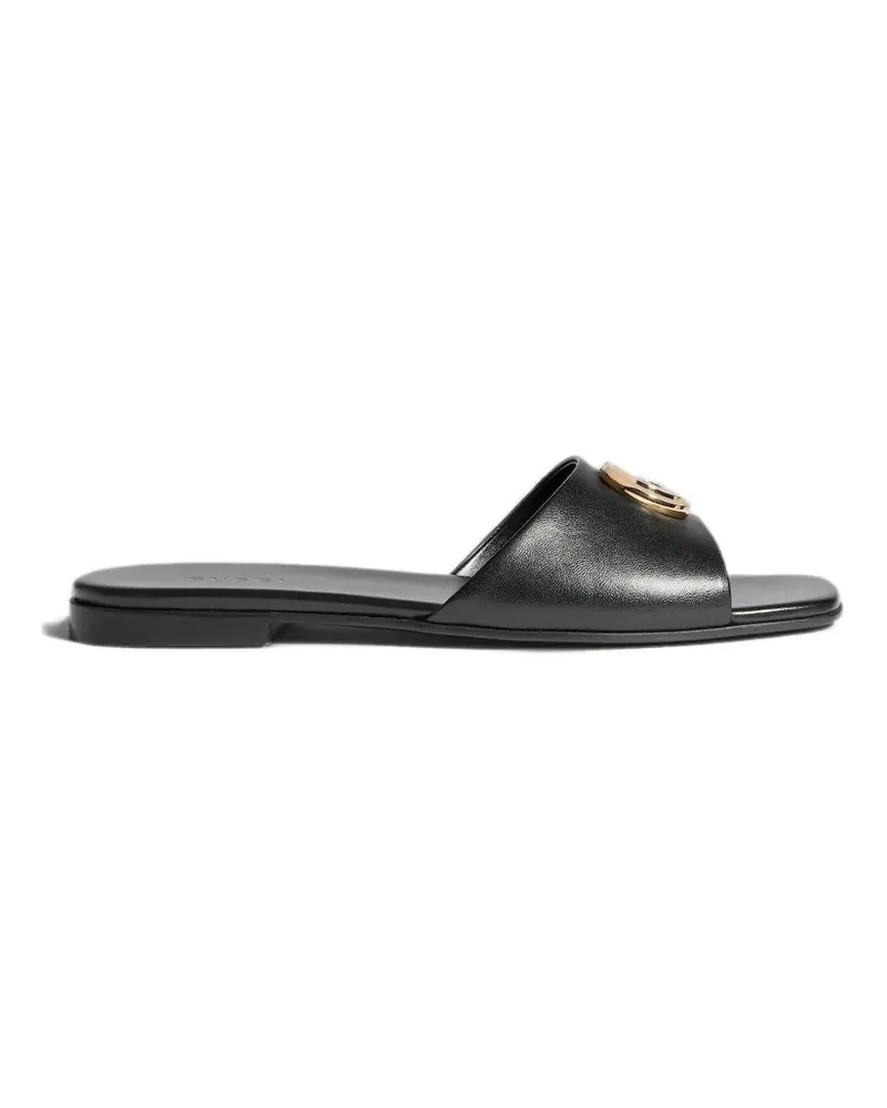 Gucci Double G leather sandals - Schwarz Schwarz