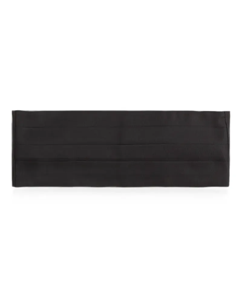 Kiton Gürtel mit Falten - Schwarz Schwarz