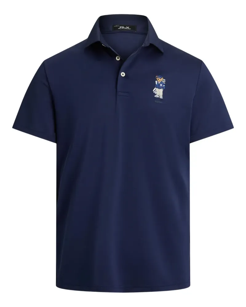 Ralph Lauren Poloshirt mit Teddy-Stickerei - Blau Blau