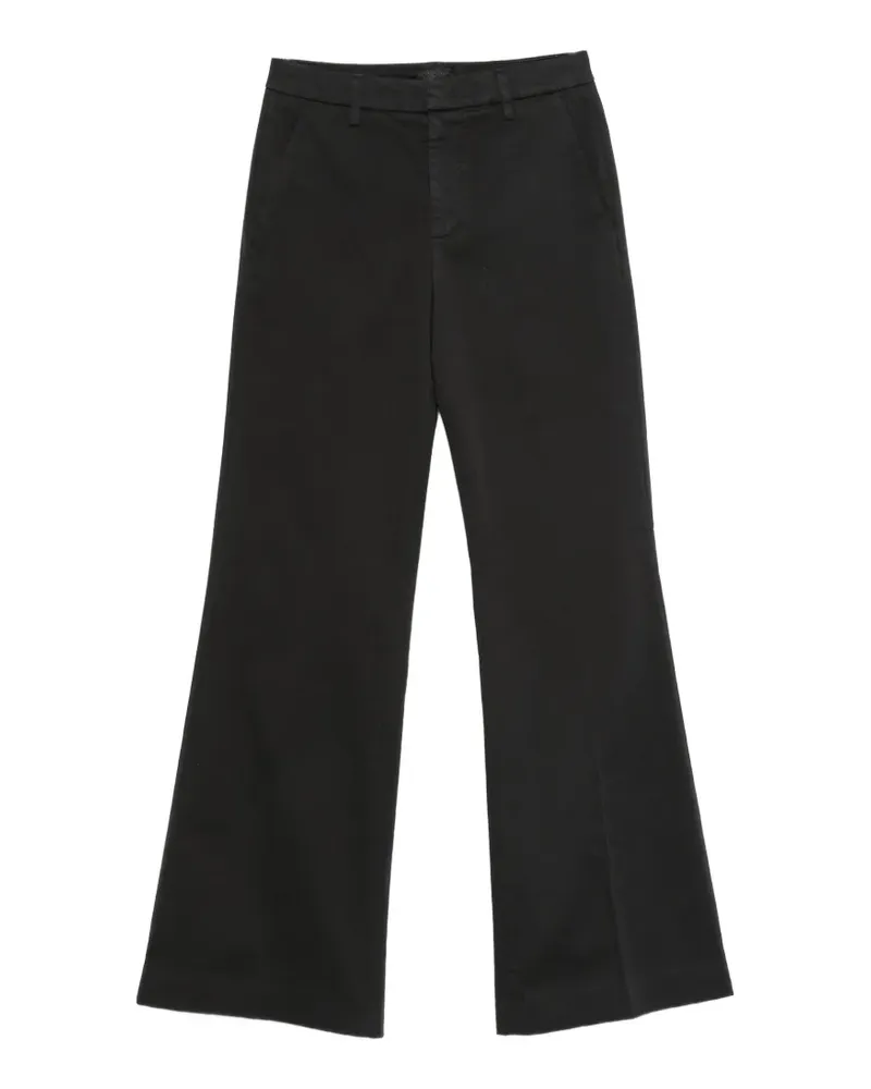 Dondup Ausgestellte Janice Hose - Schwarz Schwarz