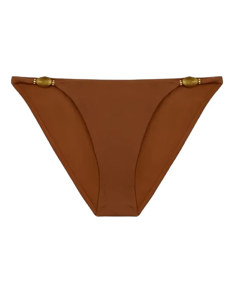 ViX Firenze Olivia bead-embellished bikini bottoms - Braun Braun