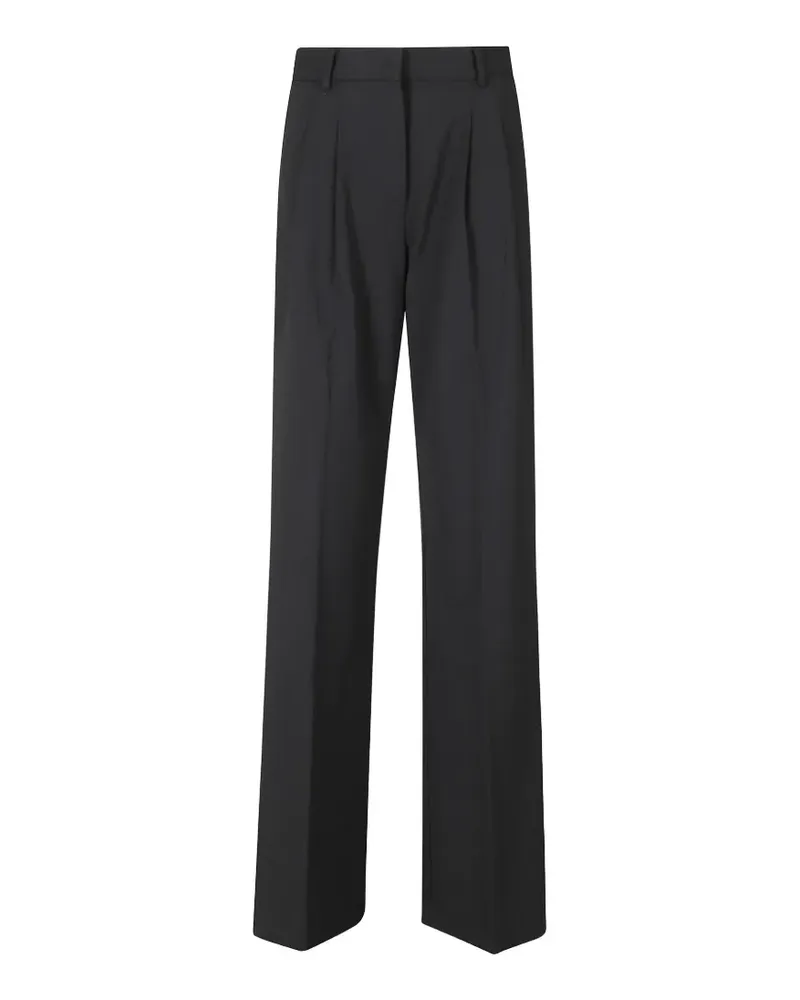 ANDAMANE Nathalie pleated wide-leg trousers - Schwarz Schwarz