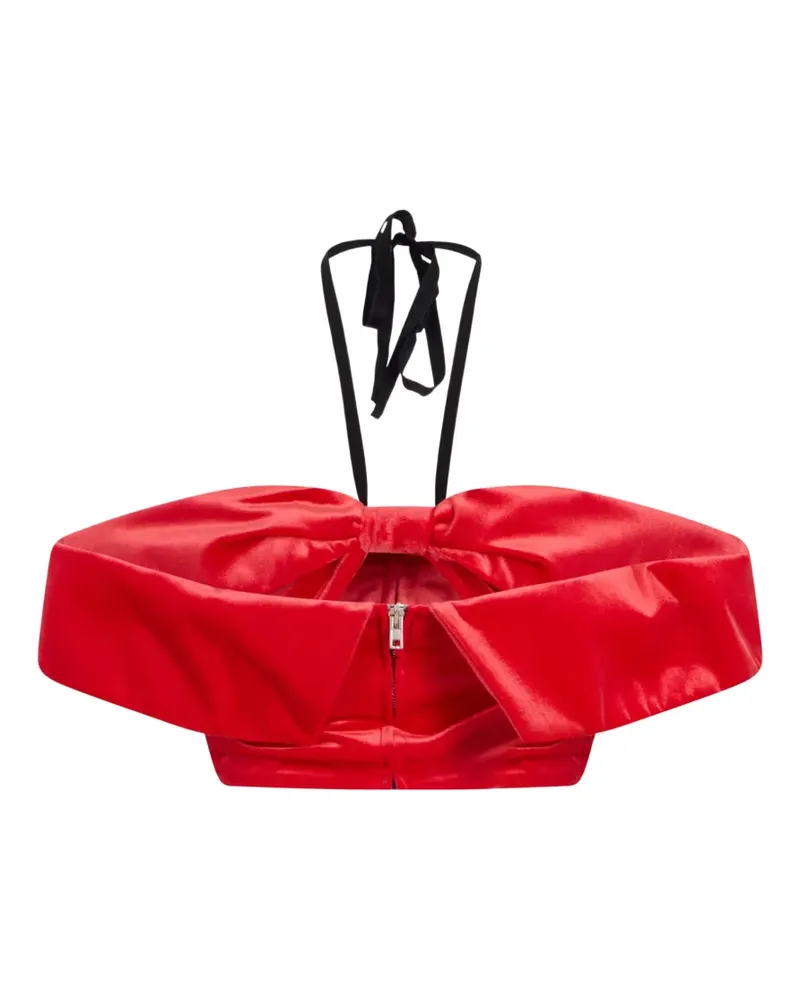Philosophy Di Lorenzo Serafini bow-detail halterneck top - Rot Rot