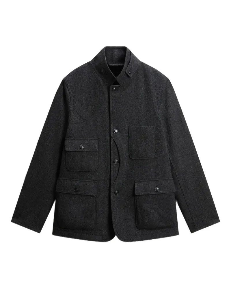 Woolrich Upland Blazer mit Fischgrätenmuster - Grau Grau