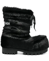 Balenciaga Alaska Stiefeletten mit Faux Fur Schwarz