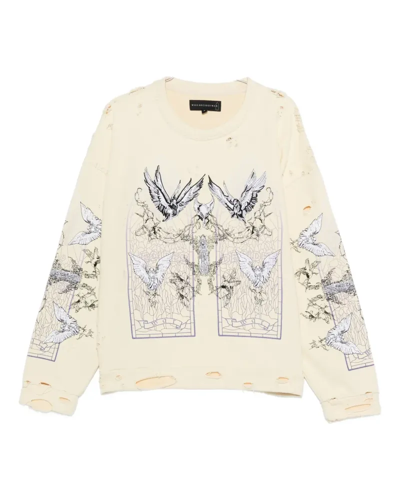 WHO DECIDES WAR Ascension sweatshirt - Gelb Gelb