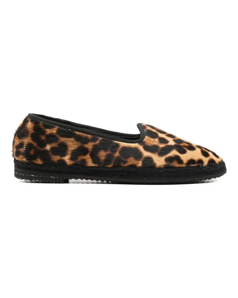 Manebí Loafer mit Leoparden-Print - Nude Nude